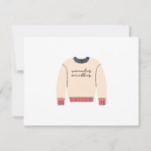 Sweater Weather Feiertagskarte (Vorderseite)