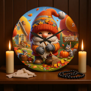 Sweater Weather Große Wanduhr