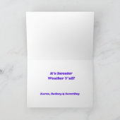 Sweater Weather Grußkarte Karte (Innenseite)