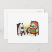 Sweater Weather Holiday Card Postkarte (Vorne/Hinten)