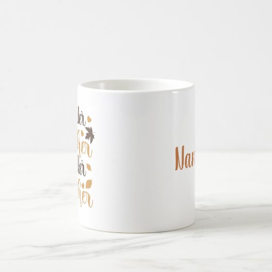 Sweater Weather is Better Weaaaather Personalisier Kaffeetasse (Mittel)