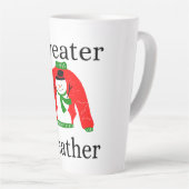 Sweater Weather Latte Tasse (Rechte Ecke)