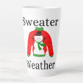 Sweater Weather Latte Tasse (Vorderseite)