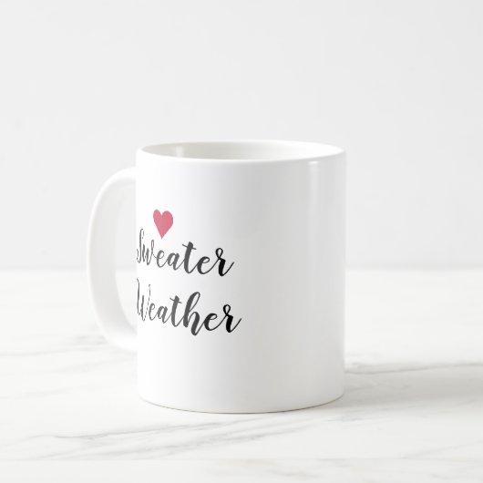 Sweater Weather Liebe Kaffeetasse (Vorderseite Links)