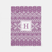 Sweater Weather | Monogram Holiday Fleecedecke (Vorderseite)