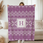 Sweater Weather | Monogram Holiday Fleecedecke