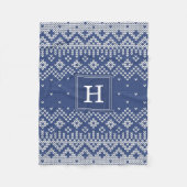 Sweater Weather | Monogram Holiday Fleecedecke (Vorderseite)