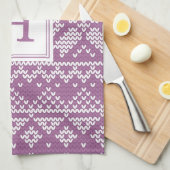 Sweater Weather | Monogram Holiday Geschirrtuch (Viertel Falte)