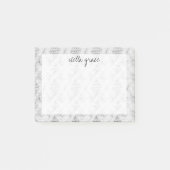 Sweater Weather | Pale Gray Cable Strick Muster Post-it Klebezettel (Vorderseite)