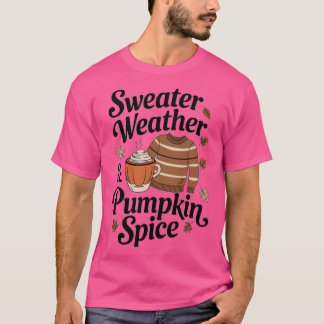 Sweater Weather Pumpkin Spice Oversized T-Shirt