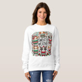 "Sweater Weather Pups - Feierliche Hunde" Sweatshirt (Vorne ganz)