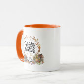 Sweater Weather | Rustikale Aquarellbilder Tasse (Vorderseite Links)