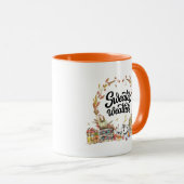 Sweater Weather | Rustikale Aquarellbilder Tasse (VorderseiteRechts)