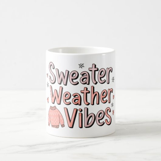 Sweater Weather Vibes Kaffeetasse (Mittel)