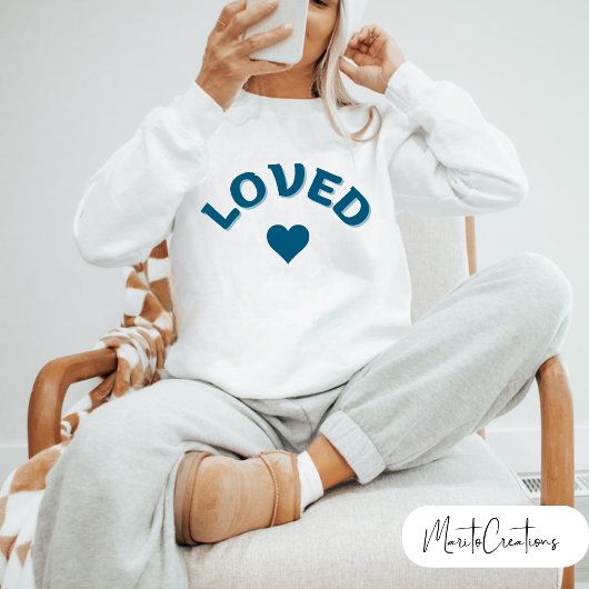 Sweater with the word LOVE,for mom on Mother's Day Sweatshirt