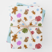 Sweaters and Gingerbread wrapping paper Geschenkpapier Set (Beispiel)