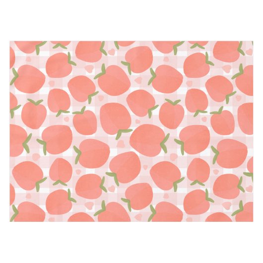 Sweatpfirsichmuster Tischdecke (Vorderseite (Horizontal))