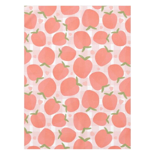 Sweatpfirsichmuster Tischdecke (Vorderseite)