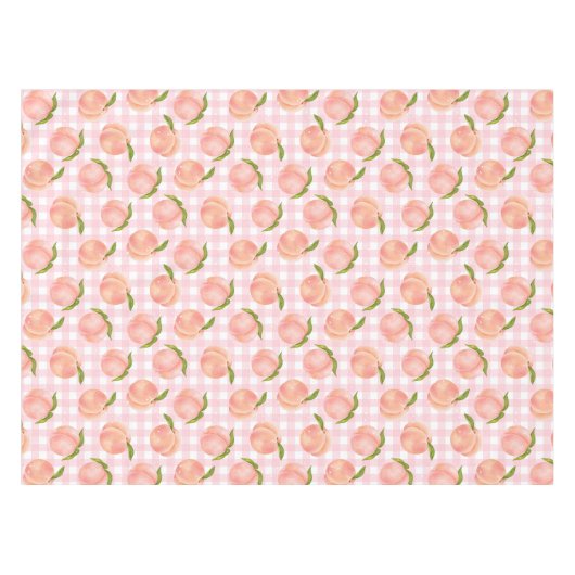 Sweatpfirsichmuster Tischdecke (Vorderseite (Horizontal))