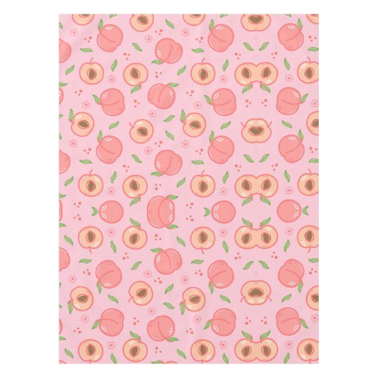 Sweatpfirsichmuster Tischdecke (Vorderseite)