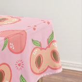 Sweatpfirsichmuster Tischdecke (Beispiel)