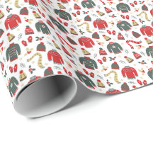 Sweatshats & Mittens Holiday Wrapping Paper