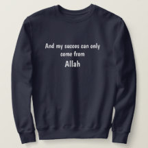 Sweatshirt "Allah = succes" blauw.