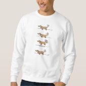 Sweatshirt aus fliegender Dackel (Vorderseite)