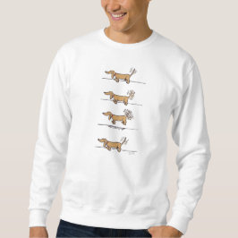 Sweatshirt aus fliegender Dackel