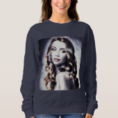 Sweatshirt Beauté brune oder (Vorderseite)