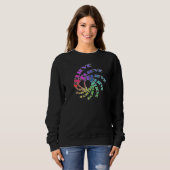 Sweatshirt - BELIEVE geschrieben in Multicolor Spi (Vorne ganz)