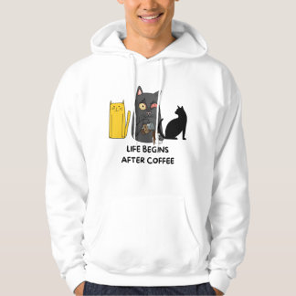 Sweatshirt cat liebt Bilder für Kaffeeliebhaber