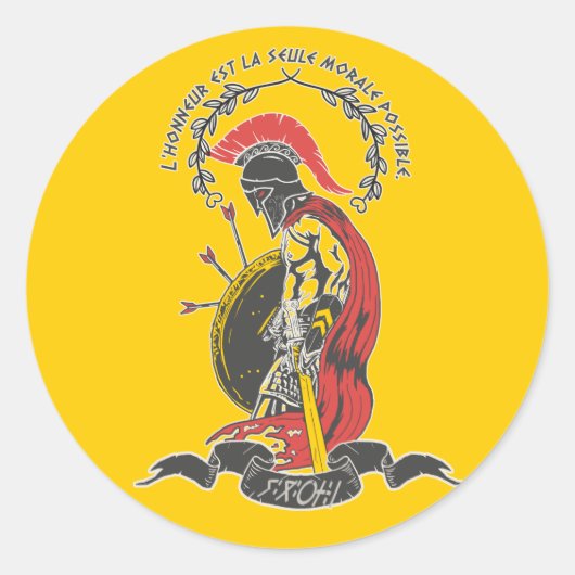 Sweatshirt Citation Jugurtha Runder Aufkleber (Vorderseite)