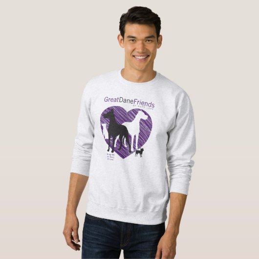 Sweatshirt das GDFRL der Dogge-Freund-Männer (Vorne ganz)