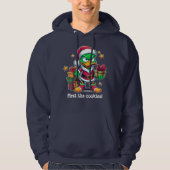 Sweatshirt "first the cookies!" No X-mas Duck (Vorderseite)