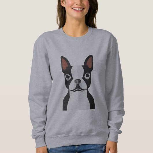 Sweatshirt-Frauen Bostons Terrier Sweatshirt (Vorderseite)