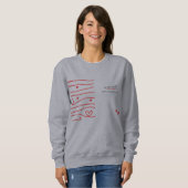 Sweatshirt Frauen Geschenk für Valentinstag (Vorne ganz)