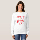 Sweatshirt: Fröhlich und Hell (weiß) Sweatshirt (Vorne ganz)