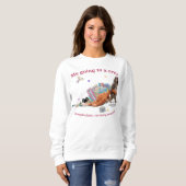 Sweatshirt für Frauen Punch the Monkey (Vorne ganz)