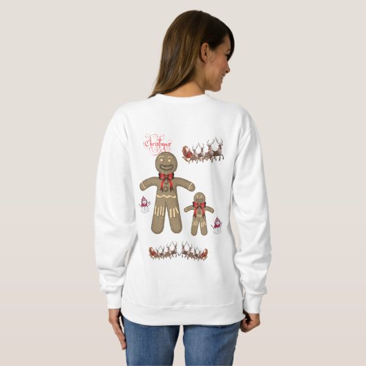Sweatshirt Gingerbread Man (Schwarz voll)