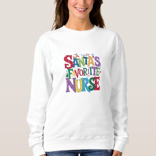 Sweatshirt, Hoodie - Nurse - Santa (Vorderseite)