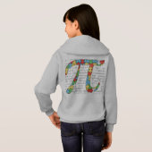 Sweatshirt hoodies grau Mathe gemustert (Schwarz voll)