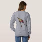 SWEATSHIRT - HUMMINGBIRD IN FLIGHT (Schwarz voll)