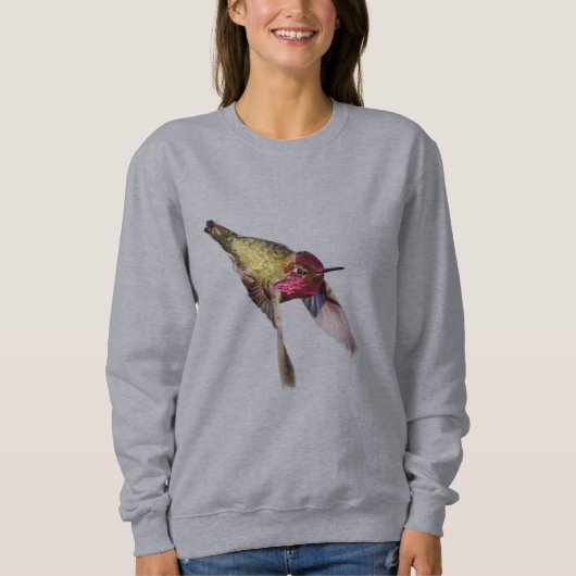 SWEATSHIRT - HUMMINGBIRD IN FLIGHT (Vorderseite)