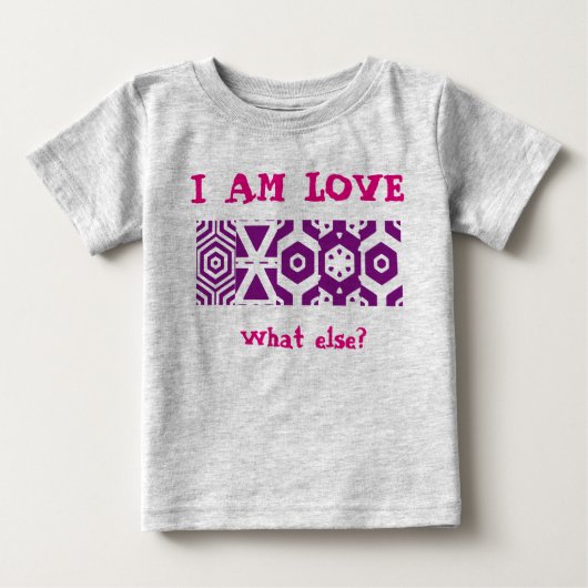 Sweatshirt "I AM LOVE" Baby T-shirt (Vorderseite)