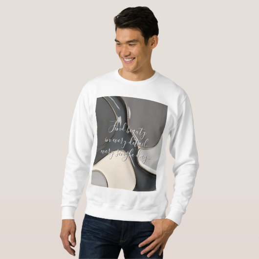Sweatshirt in abstrakter Grafik (Vorne ganz)
