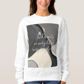 Sweatshirt in abstrakter Grafik (Vorderseite)