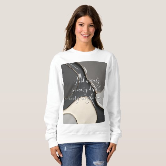 Sweatshirt in abstrakter Grafik (Vorne ganz)
