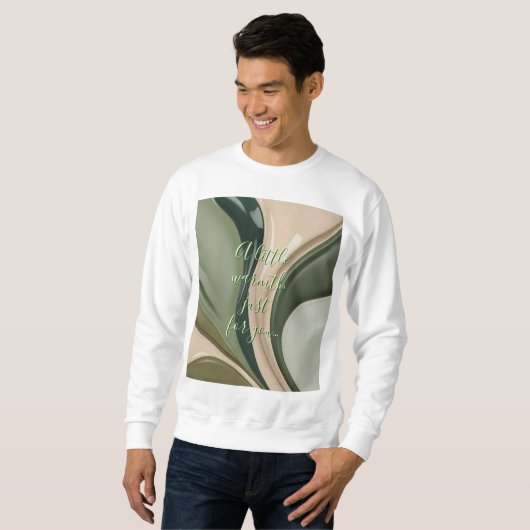 Sweatshirt in abstrakter Grafik (Vorne ganz)
