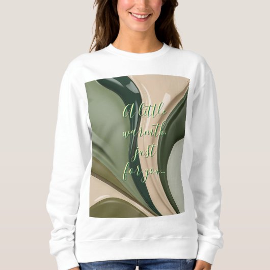 Sweatshirt in abstrakter Grafik (Vorderseite)